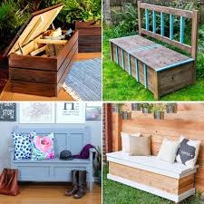 Use 2 ½ wood screws to attach the piece between the top and bottom supports. 30 Easy To Build Diy Storage Bench Plans For Beginners