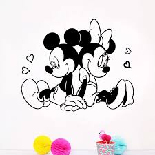 Mickey mouse toy and book organizer. Disney Mickey Minnie Mouse In Love Art Decal Wall Sticker Mural For Kids Room Living Room Bedroom Accessories Home Decor 0310 Wall Stickers Aliexpress