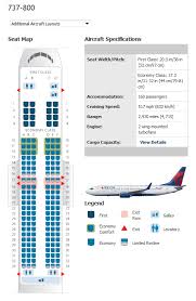 Boeing 737 800 Seating Chart Delta Elcho Table