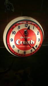 Orange Crush Neon Clock Neon Clock Advertising Clocks Clock