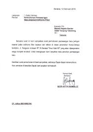 Kepala program studi d.iii hiperkes dan kk di tempat dengan hormat, sehubungan akan diadakannya kegiatan kominfo fest 2014 lomba video k3, yang akan diadakan pada. Surat Permohonan Internet Pdf Document