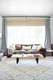 Windows give access to sunlight to shine inside your house which makes the space more bright and fresh. Plans For Decorating Our Den Home Window Treatments Living Room Living Room Windows Rugs In Living Room