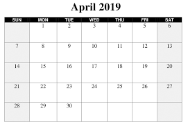 Large April 2019 Calendar Template Calendar Template Printable Calendar Template Printable Calendar