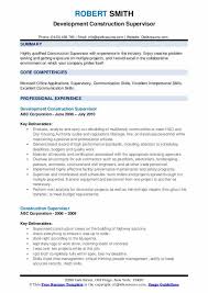 The ability to interpret blueprints and read overall scope: Construction Supervisor Resume Samples Qwikresume
