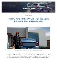 Maybe you would like to learn more about one of these? The 2017 Volvo S90 From Volvo Dealerships Around Oxford Ms Sleek An