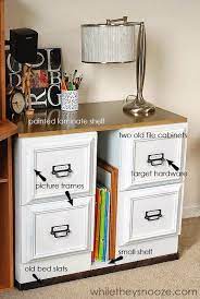 Tall metal filing cabinet makeover. While They Snooze File Cabinet Update Update Cabinets Filing Cabinet Metal Filing Cabinet