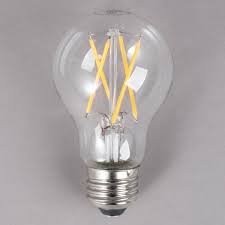 Satco S9876 7 Watt 60 Watt Equivalent Clear Warm White Led Light Bulb 120v A19