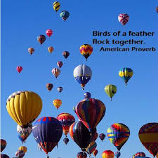 Proverb Birds Of The Same Feather Flock Together Birds Of A Feather Flock Together English Proverb American Hot Air Balloon Festival Air Balloon Festival Hot Air Ballon
