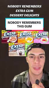 Nobody seems to remember Extra Dessert Delights Gum 😭 ———————————————————-  The Dessert Delights series of gum by Extra had some of the best flavors  such as mint chocolate chip, orange creamsicle, ...