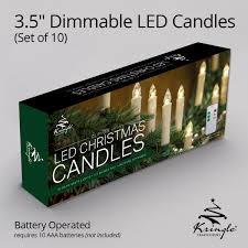 Flameless Clip On Christmas Tree Candles Dimmable Flickering Steady Battery Operated Remote Control 3 5 Set Of 10 Walmart Com Walmart Com