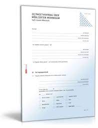 Wird der mietvertrag verlängert, kann die mieterhöhung gemäß den referenzmieten indice de référence des loyers (irl). Befristeter Mietvertrag Moblierte Wohnung Vorlage Zum Download
