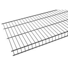 Rubbermaid Tough Stuff Wire Shelf 8 Ft D X 20 In L Fg3f5118gray The Home Depot In 2020 Wire Shelving Wall Storage Systems Rubbermaid