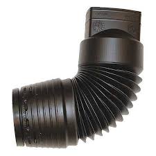 How to connect your downspout to your drain pipe: Bend A Drain 335132 2 Downspout Adapter 3 In Size Brickseek