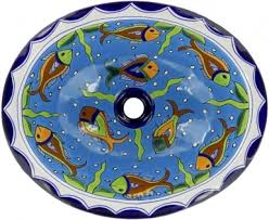 oval drop in mexican ceramic sinks