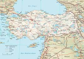 Papel, plastificado, enmarcados chinchetas ó imanes. Mapa Da Turquia