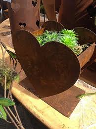 Dewoga Herz Doppelt Auf Platte 28x28cm Edelrost Rost Metall Blumen Fullen Garten Deko Neu Garten Ideen Gestaltung Garten Garten Deko Deko Natur Naturgarten