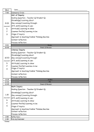 Pyp Day Plan Template Kindergarten Lesson Plans Template Lesson Plan Templates Editable Lesson Plan Template