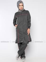 Capped Tracksuit Taki Do Gray Tracksuits Modanisa