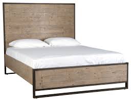 Briana black wood king platform storage bed by coaster. Norton Reclaimed Pine Bed By Kosas Home Industrial Platform Beds By Kosas Houzz
