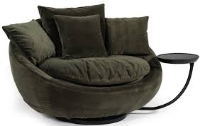 Upholstered in a granite leather and softly padded, the chair also includes sloping arms, a round seat cushion, and provides an entertaining swivel. Round Swivel Chair You Ll Love In 2021 Visualhunt