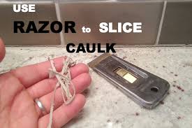easily remove silicone caulk without