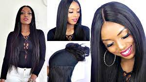 What is a lace closure wig? How To Make A Wig With Lace Closure For Beginners Peerless Virgin Peruvian Straight Hair Youtube