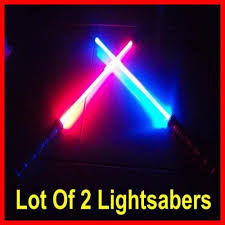Lot Of 2 Lightsaber Star Wars Fx Sound Force Light Saber Sword Toy Blade New Star Wars Light Saber Star Wars Lightsaber