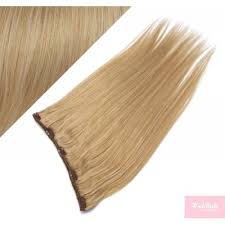 They are smaller and lighter than wigs and you don't have to wear a wig cap or hide your existing hair when you wear them. 16 One Piece Full Head Clip In Hair Weft Extension Straight Natural Blonde Hair Extensions Hotstyle