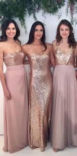 Rose Gold And Dusty Rose Moh And Bridesmaids Dresses Mismatched Bridesmaid Dresses Blush Bridesmaid Dresses Gold Bridesmaid Dresses