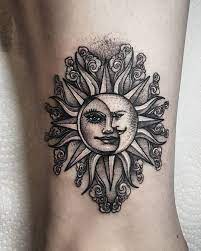50 Meaningful And Beautiful Sun And Moon Tattoos Kickass Things Sun Tattoos Moon Tattoo Designs Sleeve Tattoos