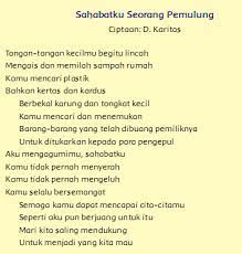 4.6 melisankan puisi hasil karya pribadi dengan lafal. Soal Penilaian Kelas 4 Semester 2 Bahasa Indonesia Kd 3 6 Dan Kd 3 7 Sekolahdasar Net