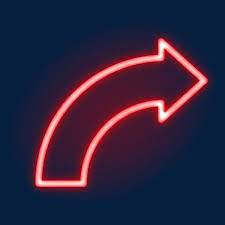 Red Neon Arrow Red Neon Light Arrow Png And Vector With Transparent Background For Free Download Neon Transparent Background Arrow