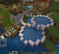 The House In The Background Minecraft Houses Amazing Minecraft Cool Minecraft Houses