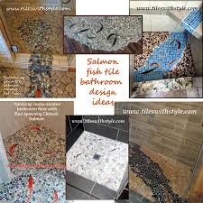 Koi Fish Tile Bathroom And Shower Design Ideas In 2020 Fish Tiles Mosaic Tile Designs Shower Design