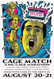 THIS FRIDAY & SATURDAY** On August 20-21, The Mahoning Drive-In Theater  lets the bunny out of the box with CAGE MATCH: A NIC CAGE MARATHON, two  nights of ragin' Cage double features!