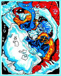 iceman manga, in Kenneth Ray's manga luv color Comic Art Gallery Room
