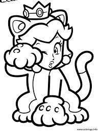 coloriage super mario 3d world princesse peach a imprimer coloring pages art cute grand requin blanc