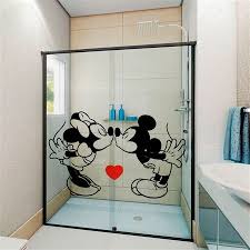 Adesivo Para Box De Banheiro Mickey E Minnie Romantico Adesivo Para Box Decoracao Do Banheiro Decoracao De Casa Romantica