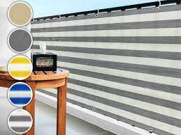 Diese sichtschutzblende ist besonders robust und bietet neben dem sichtschutz auch einen. Sichtschutzmatte Hdpe Sichtschutz Fur Balkon Viele Farben