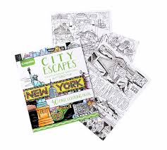 City escapes coloring book pages colored anchorage. Crayola City Escapes Coloring Pages 40 Premium Coloring Pages Art Tools Adult Coloring Crayola
