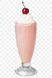 Download Premium Png Of Strawberry Milkshake With A Maraschino Cherry On In 2020 Strawberry Milkshake Milkshake Glitter Stickers