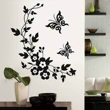 removable vinyl art wall sticker mural decal flowers vine butterfly wall poster toilet liv bathroom wall stickers wall stickers home decor flower wall stickers