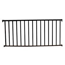 Textured black aluminum baluster railing kit. Ez Handrail 6 Ft X 36 In Textured Black Aluminum Baluster Railing Kit Ez6rhb Deck Railing Kits Aluminum Decking Stair Railing Kits