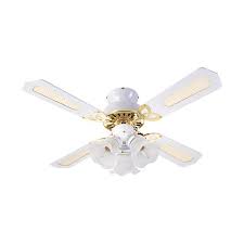 Free shipping does not apply to items shipped to hawali or alaska or to oversized items that must be shipped via ups or fedex freight. Fantasia Eurofans Rio 36 Inch Pull Cord White And Brass Ceiling Fan With White White And Cane Blades And Light At Uk Electrical Supplies