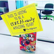 Just Thinking Of Changing This To This Is Going Was A Cerealously Amazing Year Fun Cheap And Easy G Student Gifts First Day Of School Beginning Of School