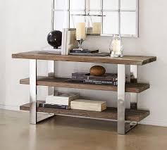 Brown Wooden Three Tier Console Table Living Room Sets Furniture Furniture New Classic Furniture