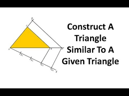 2014 units 6 triangles similar homework 4 parallel lines proportional. How To Construct A Triangle Similar To A Given Triangle Geometric Constructions Letstute Youtube