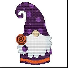 Cross stitch baby counted cross stitch patterns cross stitch designs cross stitch embroidery diy and crafts crossstitch confirmation cute cross stitch counted cross stitch patterns seed bead patterns beading patterns pentacle fun projects cross stitching wicca custom stickers. Halloween Gnome Lollipop Cross Stitch Pattern