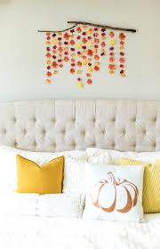 Super Easy Fall Diy Diy Fall Decor Fall Decor Ideas Diy Fall Leaf Garland Diy Fall Leaf Wall Hanging D Fall Wall Decor Fall Decor Diy Wall Hanging Diy