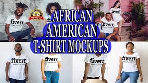 Download African American T Shirt Mockups Put Logo Designs On Black T Shirt Models Vovo Realistic Mockups Youtube